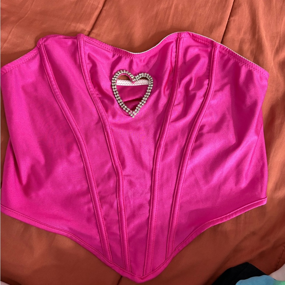Pink heart shaped top